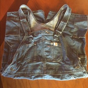 Women’s Carhartt Bib Overall Shorts -Small 4/6 New